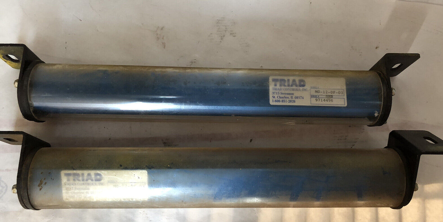 Lot Triad Mg-12-0F-03 Microguard Light Curtain Emitter, Receiver,Dl