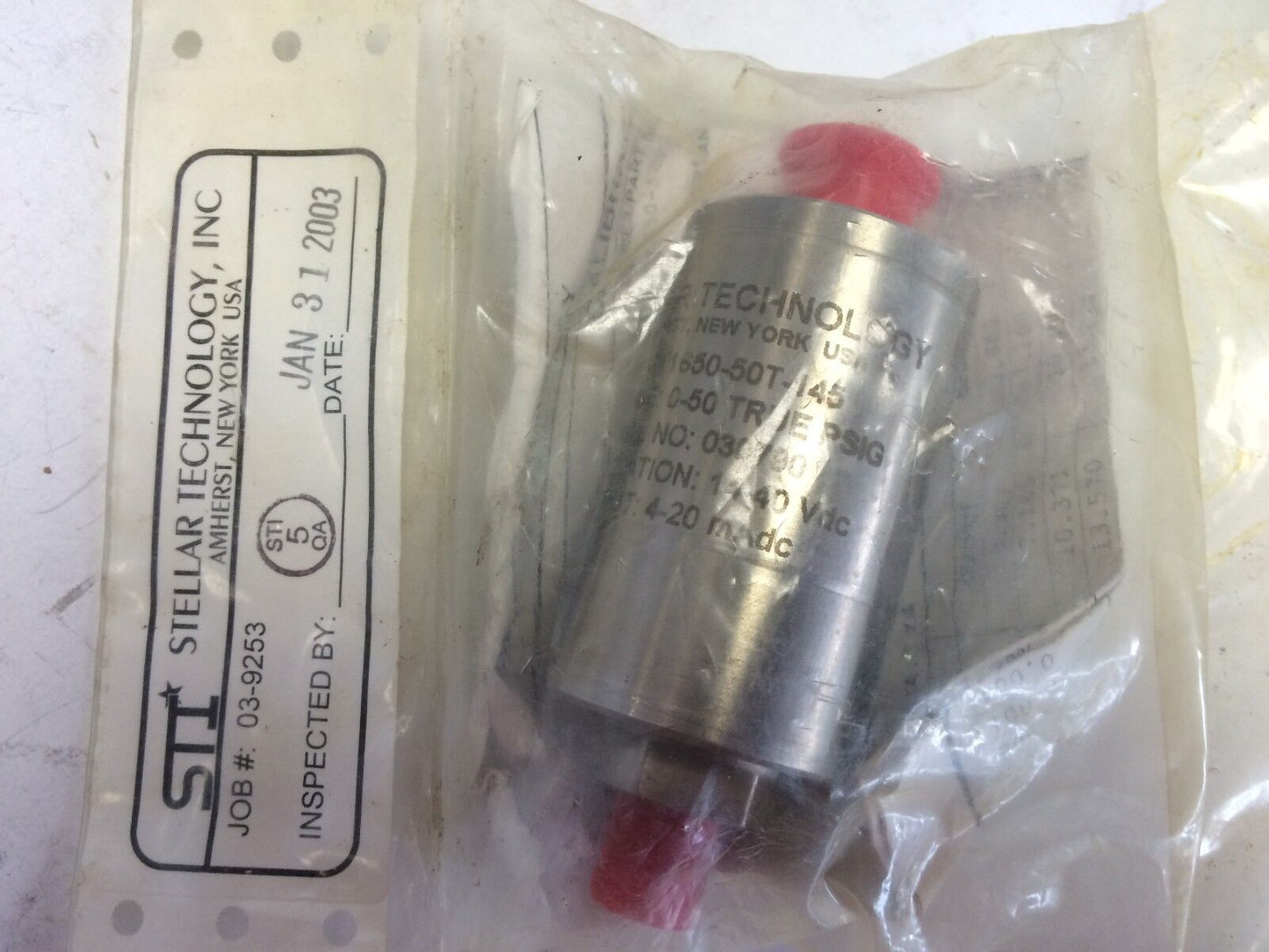 New Stellar Gt1650-50T-145 Technology Pressure Transducer  ,Bp