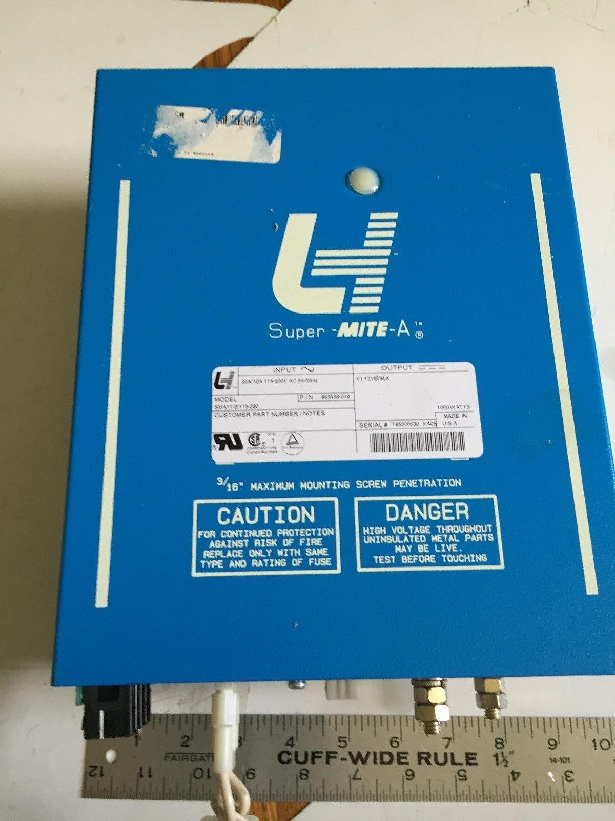 New Lh Sma11-2/115-230,853499-019 Super-Mite-A, Lh Research Power Supply,Ea