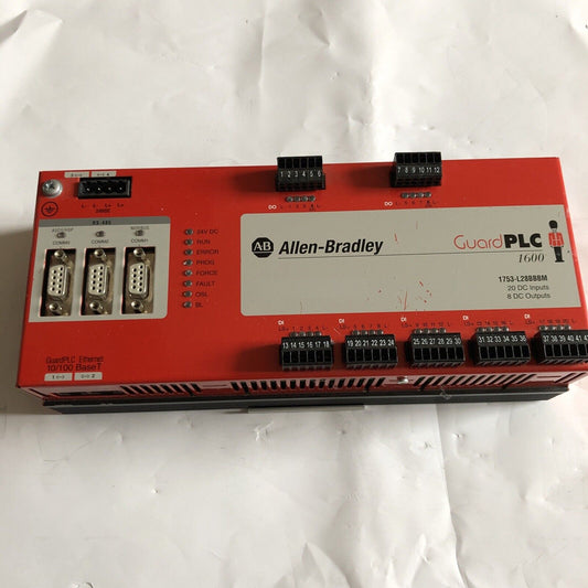 Allen-Bradley 1753-L28bbbm C A 6.28,Guardplc 1600 Cpu Modb,Guard Plc 1600,Ej
