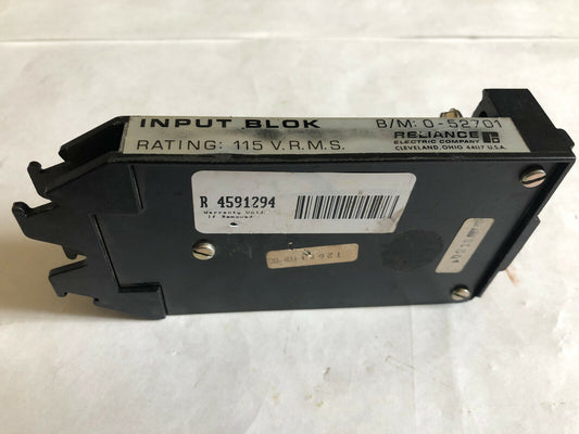 Reliance 0-52701,Reliance B/M: 0-52701,Reliance B/M: O-52701 Input Blok,Bp