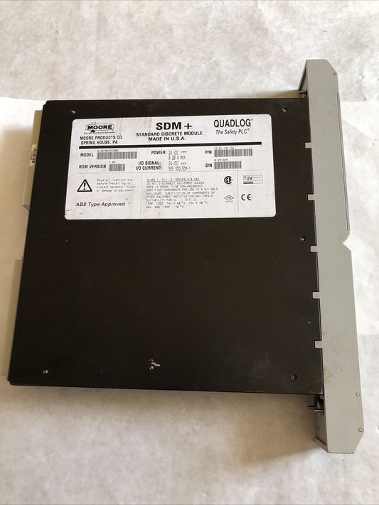 Moore Sdm+ Quadlog,Qlsdm024dcbbn,Sdm+ 24 Vdc,Standard Discrete Module,Bz