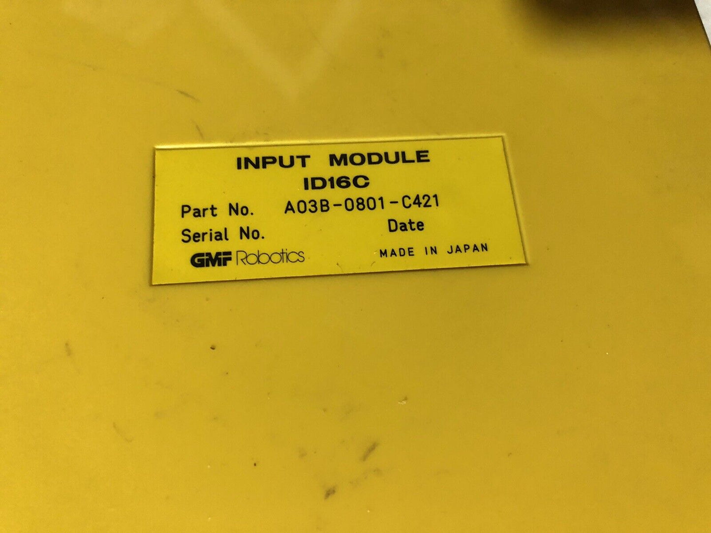 Gm Fanuc Id 16C, Id16c Cnc Servo I/O Module Id16c,A03b-0801-C421,Tn