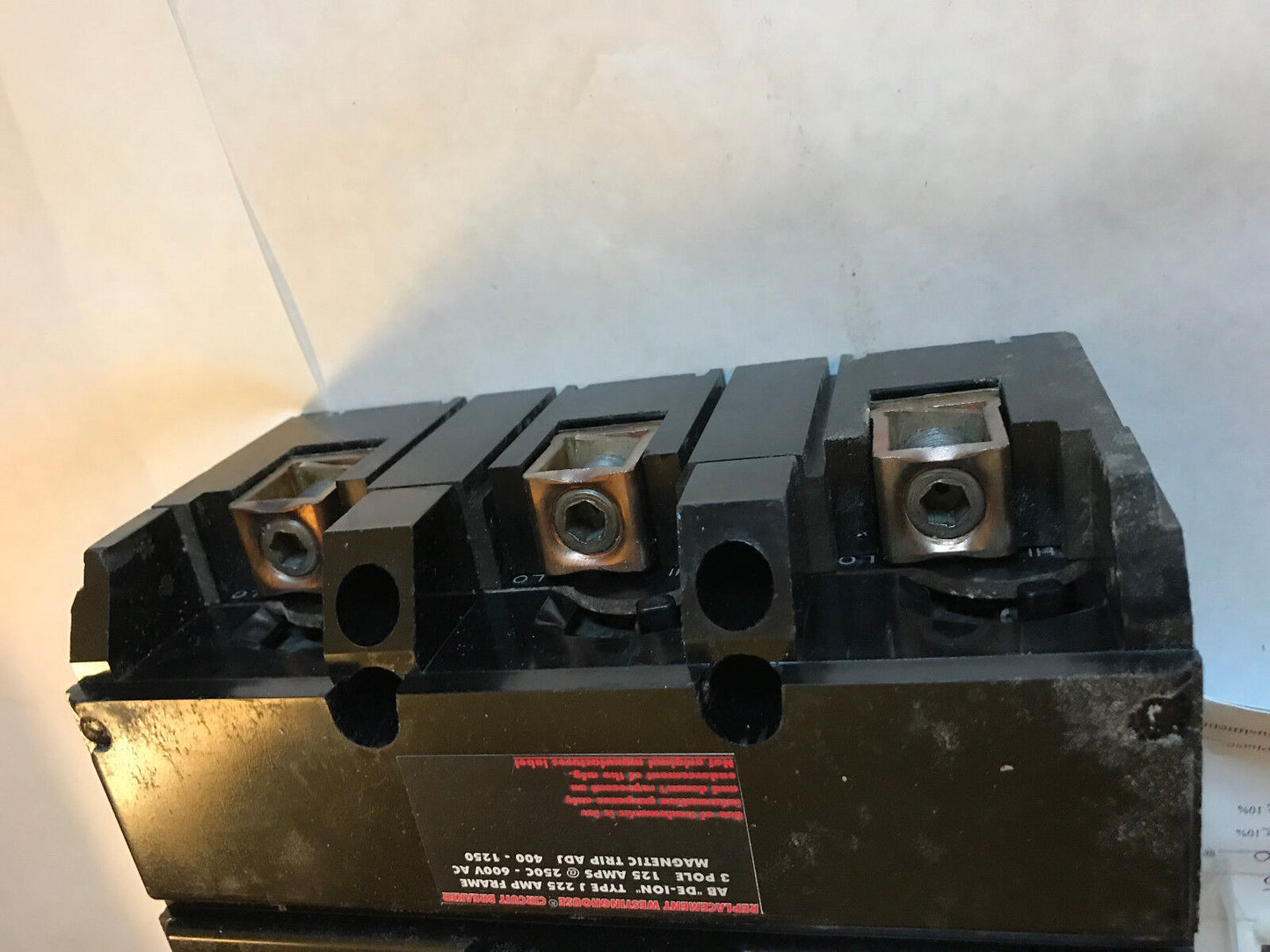 Westinghouse J225,125A,J3125 Circuit Breaker,3-Pole,125Amp,600Vac,Sb