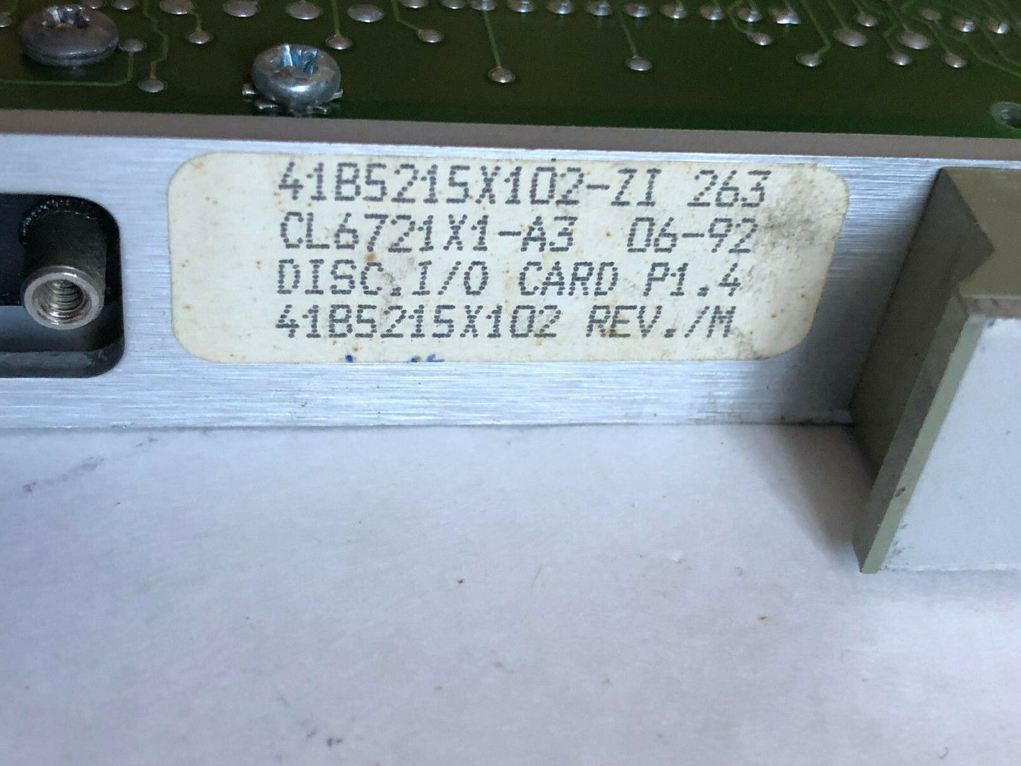 Fisher-Rosemount Cl6721x1-A3,41B5111 Pwb Discrete I/O Card P1.4,Pss 9223,Ta