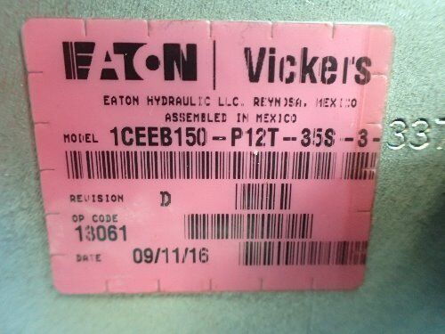 New Eaton 1Ceeb150-P12t-35S-3,Vickers 1Ceeb150-P12t-35S-3-337 Hydraulic Valve,Ei
