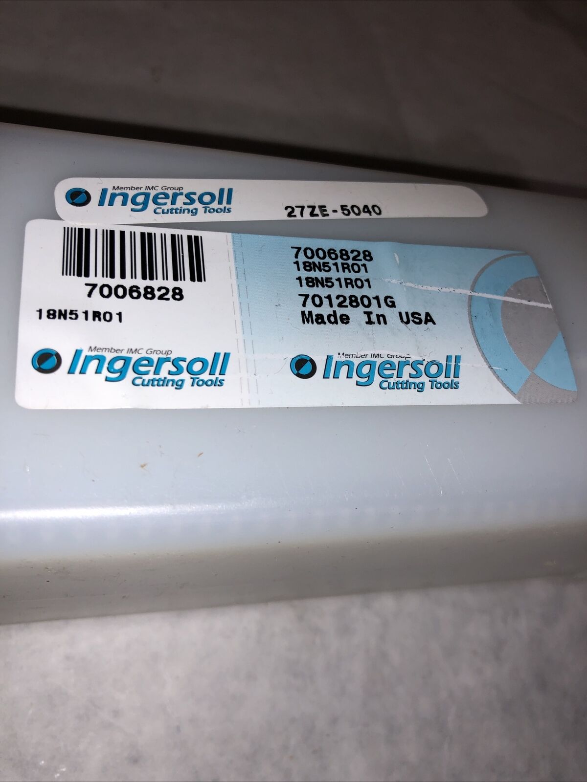 New Ingersoll 18N51r01 Cutting/Grooving Block,27Ze-5040  9" Overall Length,Fg