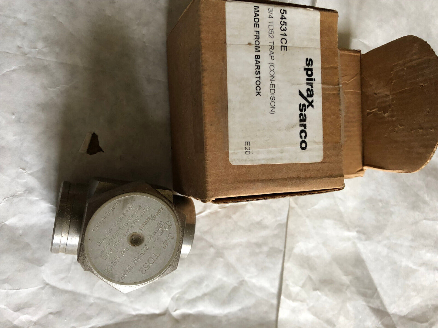 New Spirax Sarco 3/4” Td52,B.M. 54531Ce Thermo Dynamic Steam Trap,Ea