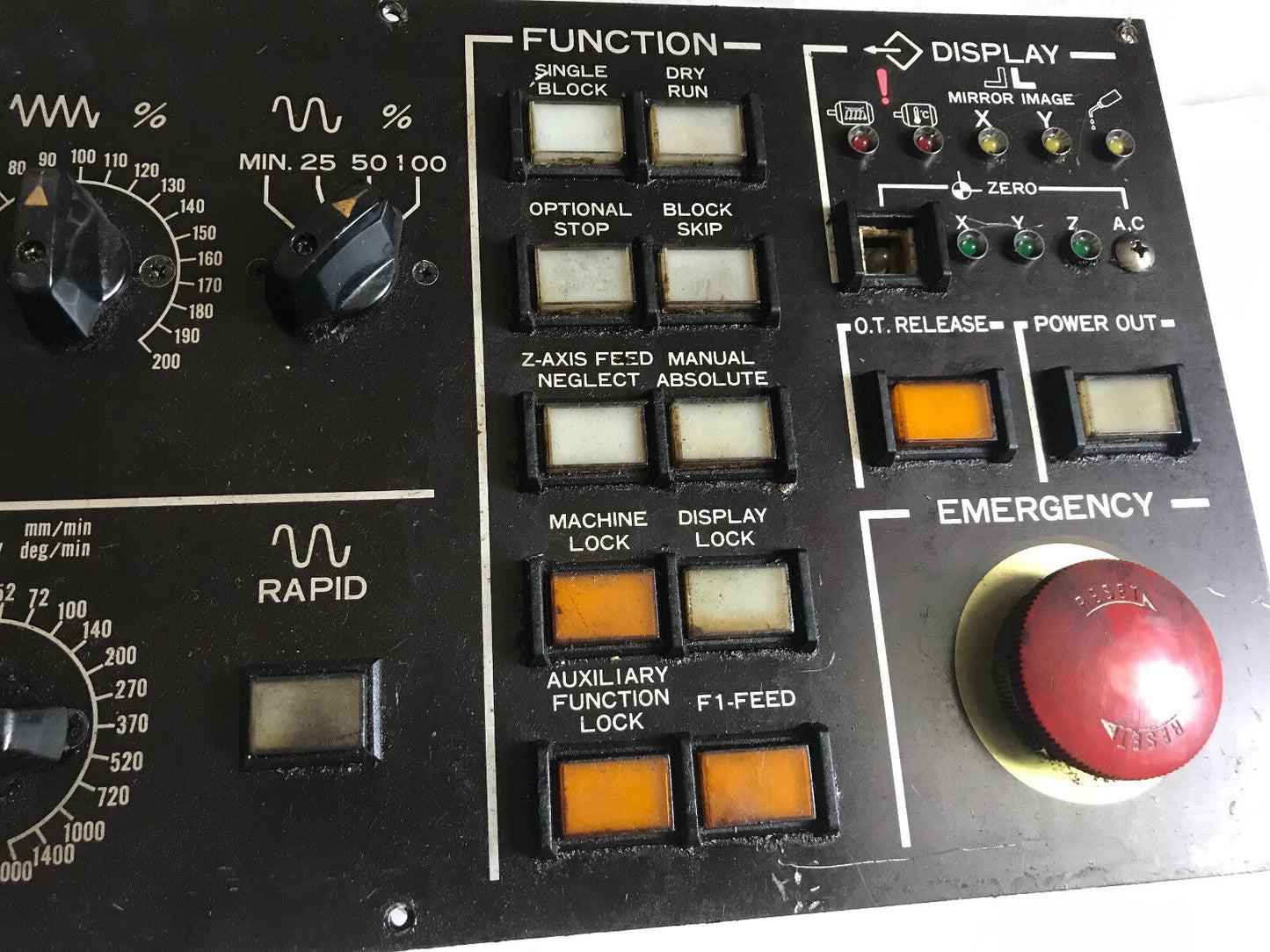 Leblond Makino System 6M Vmc Cnc Control Panel 0411712 O411712,Sh