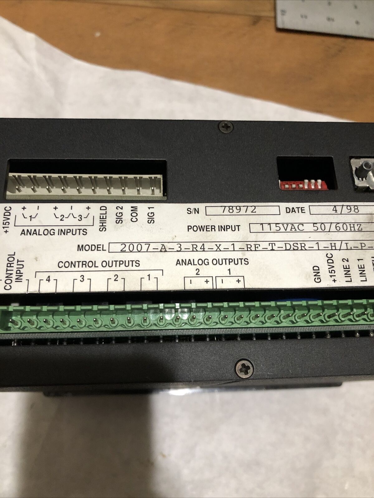 Hoffer Flow Controls Flowstar 2007-A-3-R4-X-1-Rf-T-Dsr-1-H/L-P-X 15Vdc,Bf