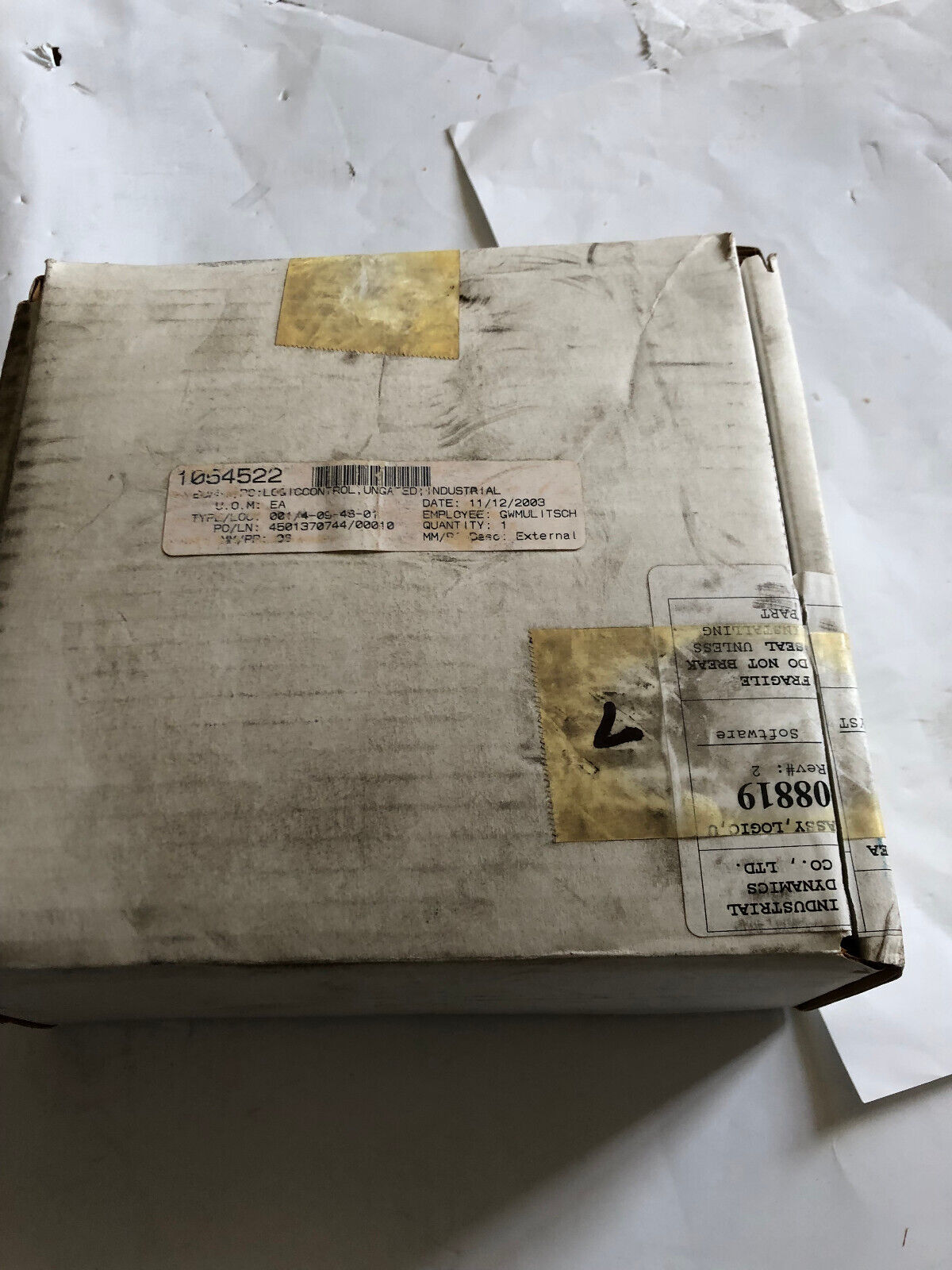 New Industrial Dynamics 8819 Control Module,Insp. Logic,Insp Logic,Part 08597,De