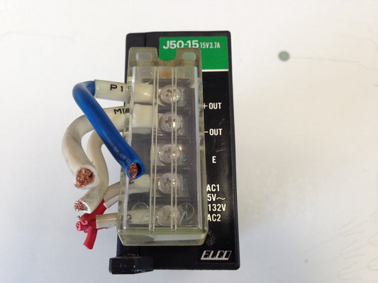 Elco J50-15 15V 3.7A, V.Adj Adjustable Switching Power Supply,Fa