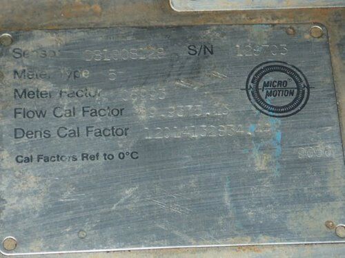 Micro Motion S100s128,Ds100s128 Stainless Steel Mass Flow Sensor,Ds100s128,Bi