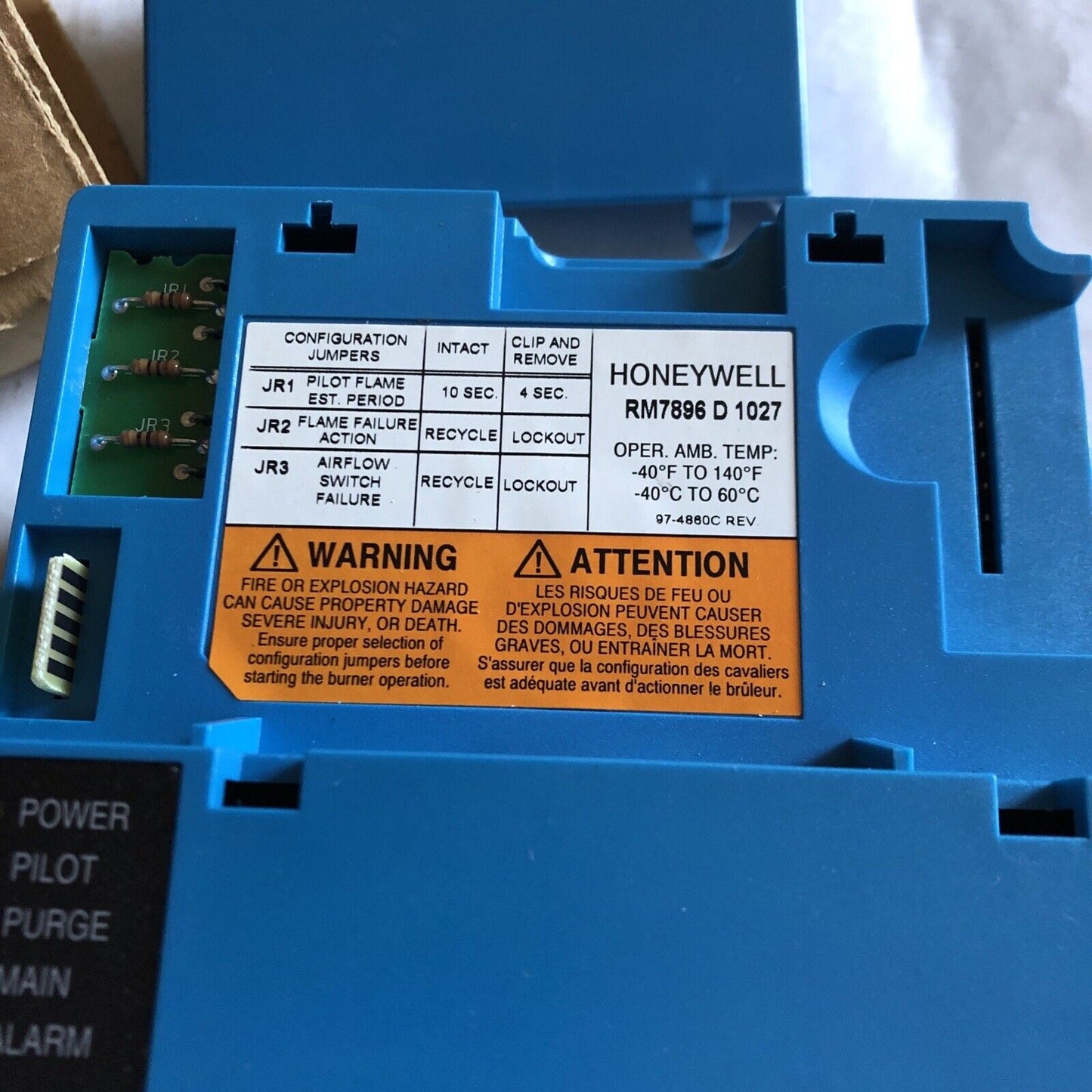 New Honeywell Rm7896 D 1027, Rm7896d1027 Burner Control,Ec