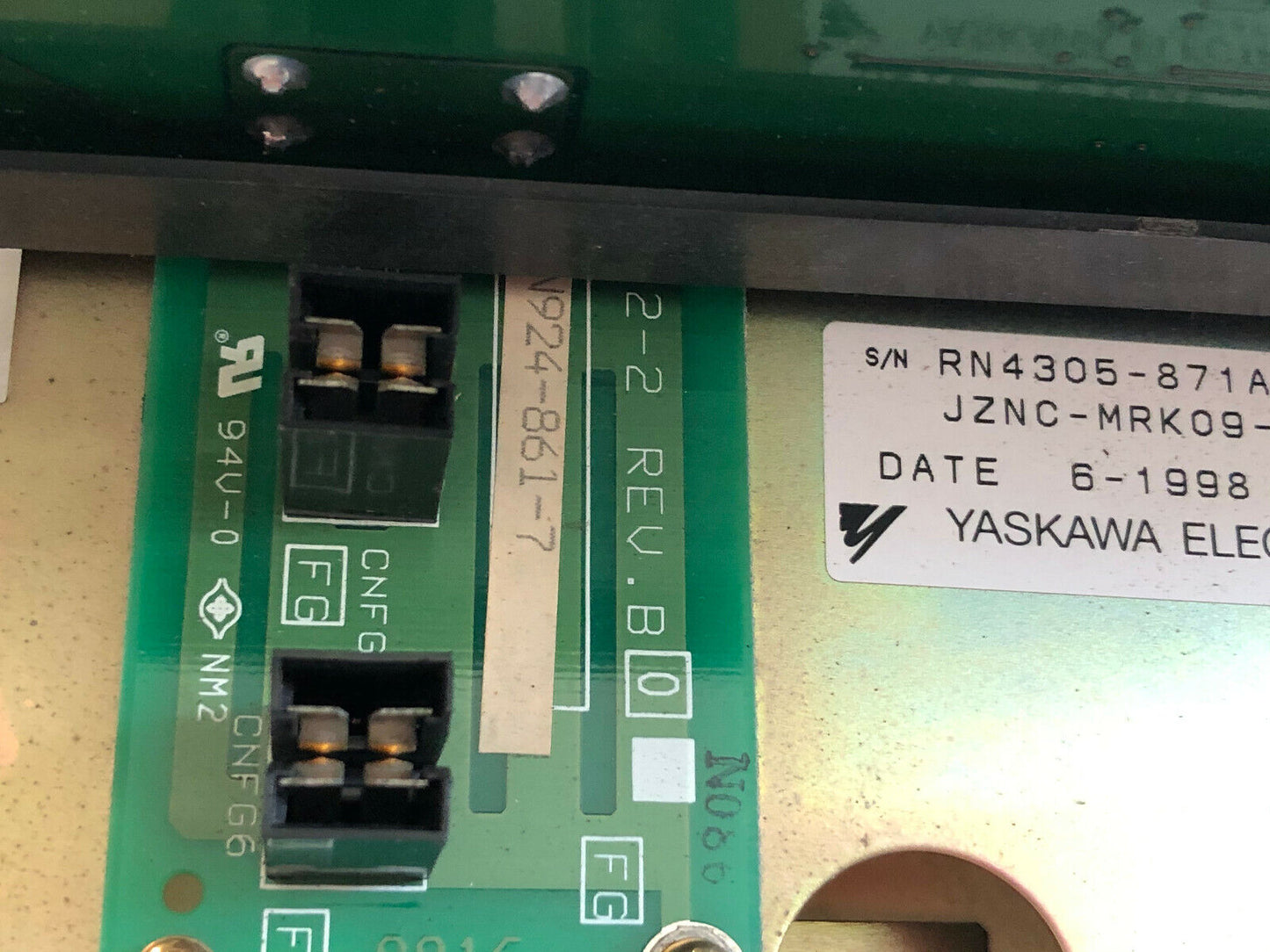 Yaskawa Jznc-Mrk09-1,Jancd-Mbb02-1,Df9200676-E0n,Mry01b-1,Mi004,Mioo4,Mario,Tm