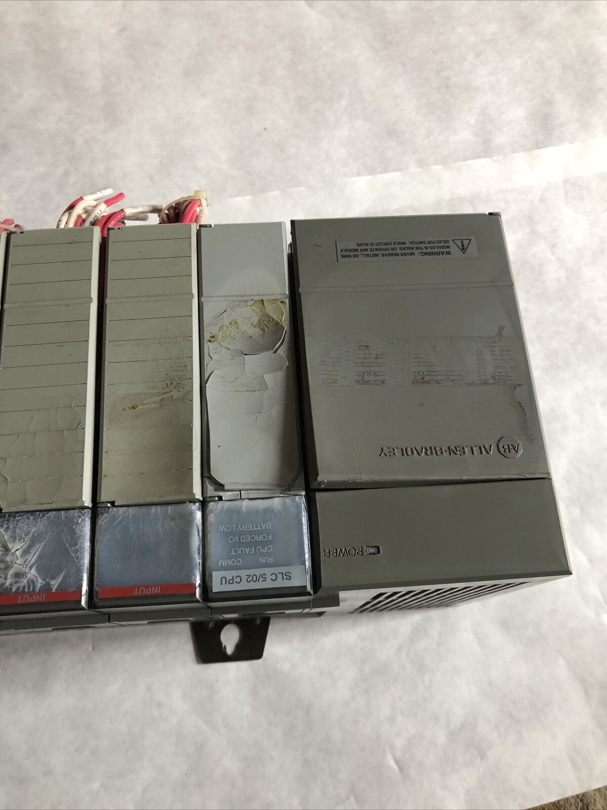 Allen Bradley Slc-500,1746-P2,1746-A7 Plc System,5/02 Cpu,1747-L524,Be