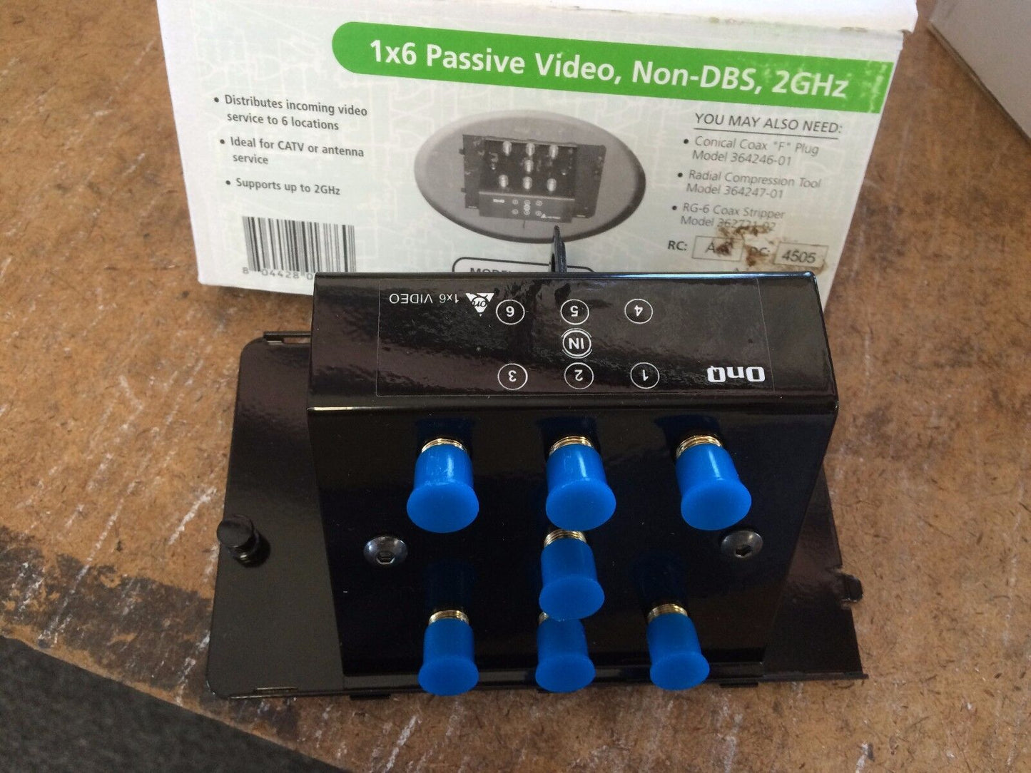 New Legrand Module Video Passive 1X6 Video 2Ghz Onq 364648-11 ,Cz