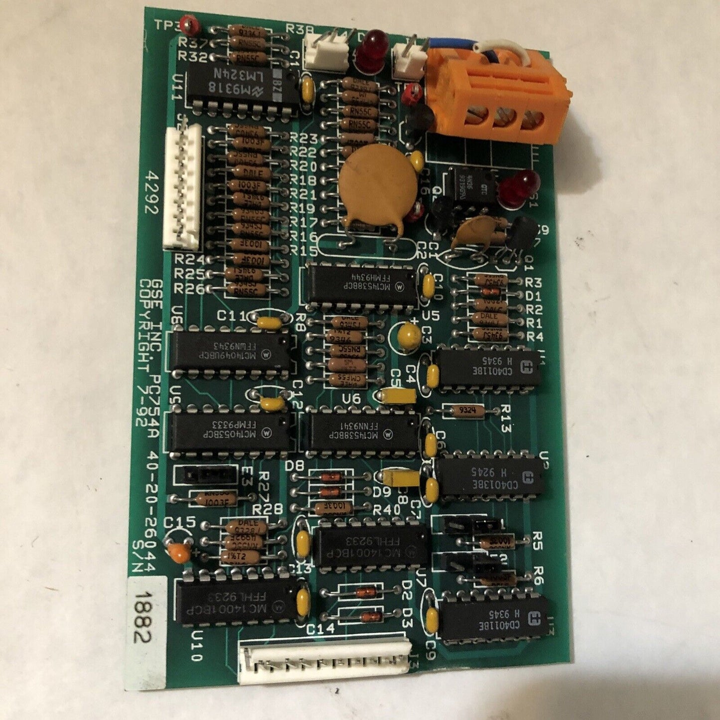 Gse Pc754a 40-20-26044,  Circuit Control Board,Dc
