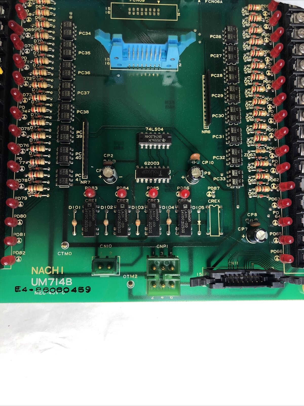 Nachi Um714b Mec-40V-0 Pcb E4-86060459 Control Card Board,Fa