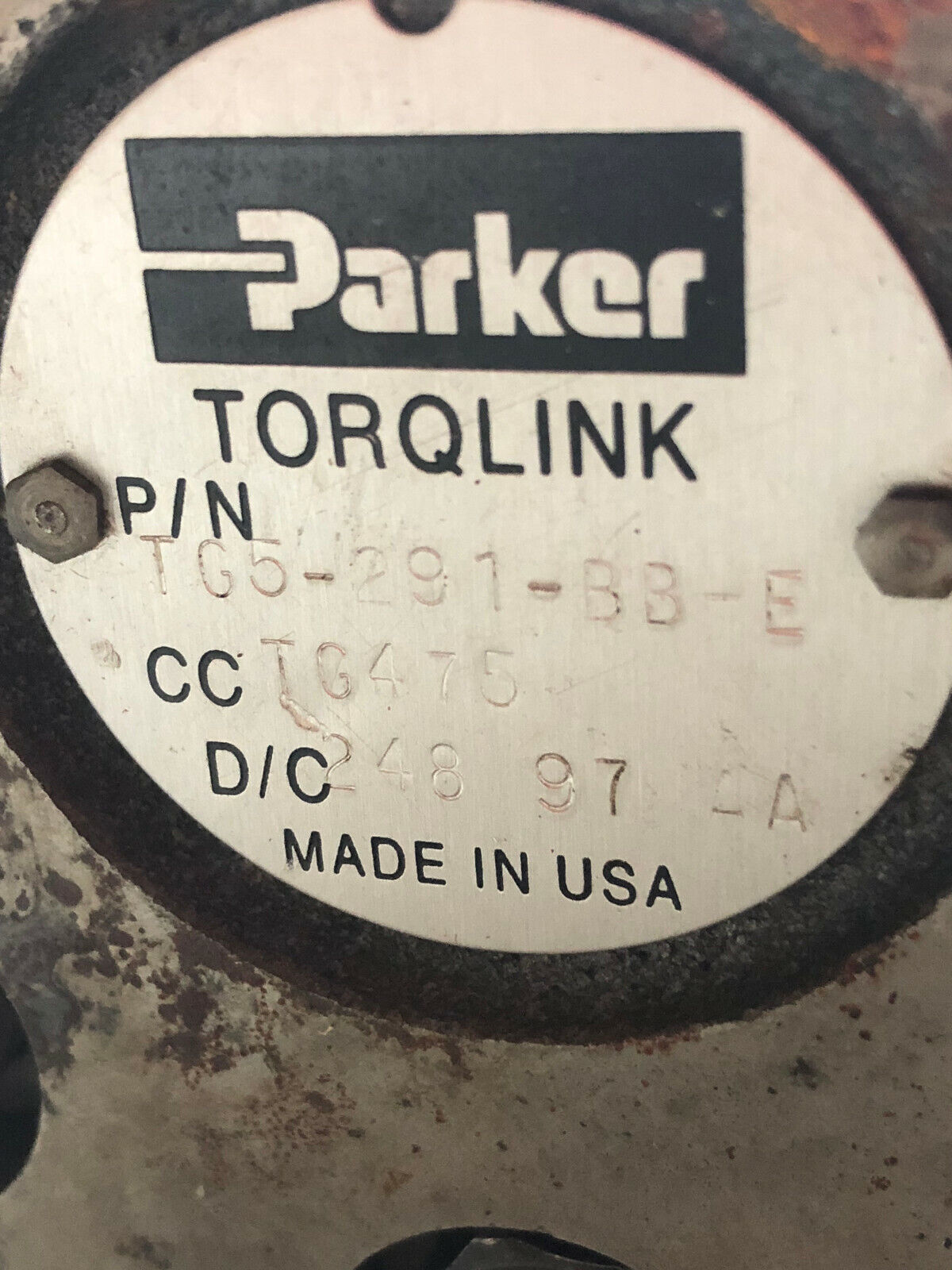 Parker Tg5-291-Bb-E,Tc5-291-Bb-E Tg475 Torqlink Hydraulic Motor,Mf1 Me012993,Ta