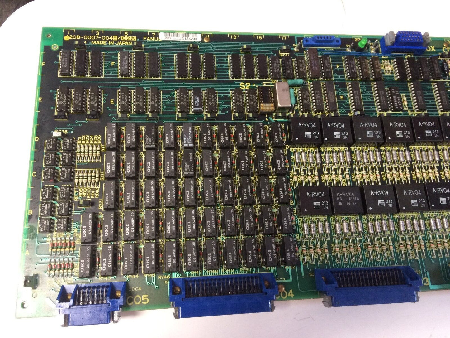 Fanuc A20b-0007-0045 /02A F6t/M Cnc Input/Output Control Board,A20b-0007-004,Dj