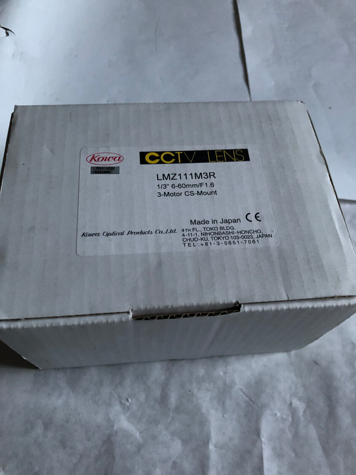 New Kowa Lmz111m3-R Motorized 10X Tv Zoom Lens,1/3" F1.6/6-60Mm Cs-Mount,Az