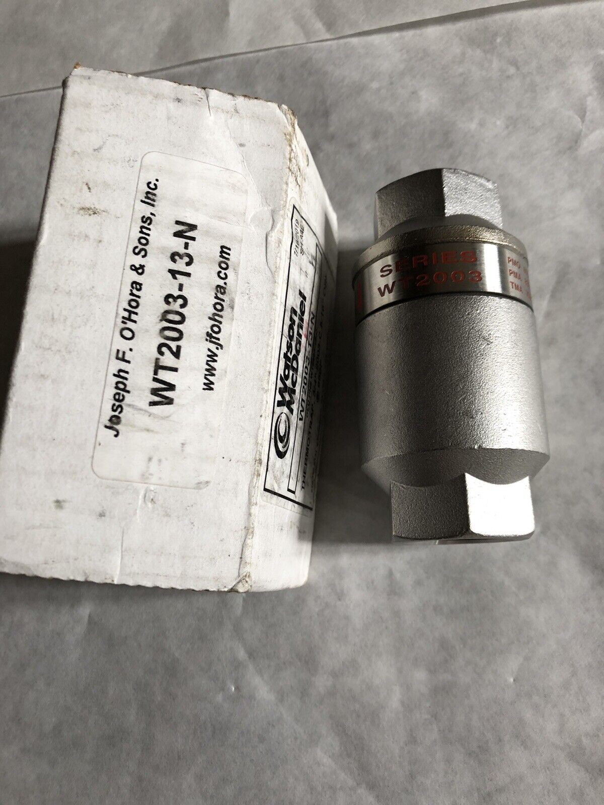 New 3/4" Npt Watson Mcdaniel Wt2003,Wt2003 Series Thermostatic Steam Trap,Ed