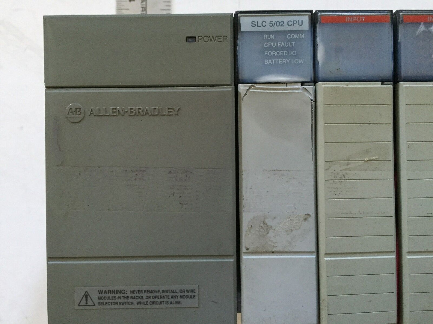 Allen Bradley Slc-500,1746-P2,1746-A7 Plc System,5/02 Cpu,1747-L524,Be