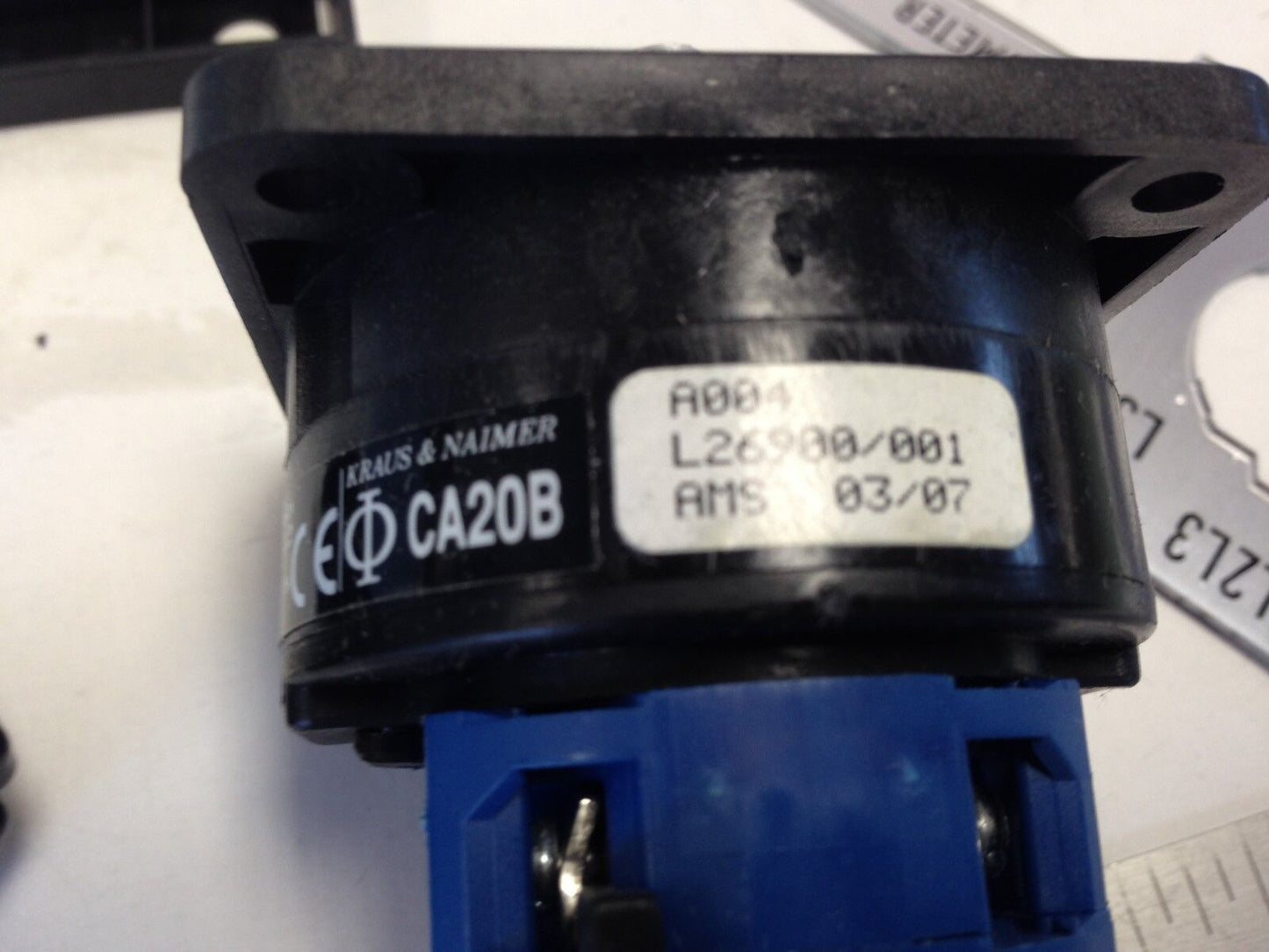 New Kraus & Naimer Ca20b-A004-621 Kn1 Rotary Switch Ca20b,A004, L26900/001,Bk,Eb