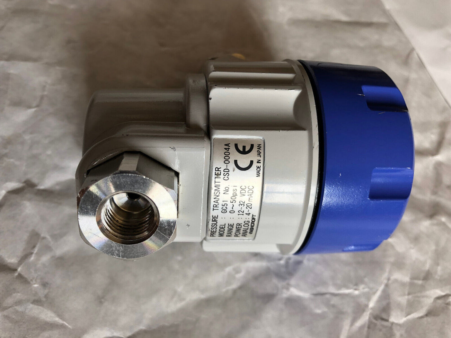 New Ashcroft Gc51 Csd-0004A Rangeable Indicating Pressure Transmitter 0-50Psi,An