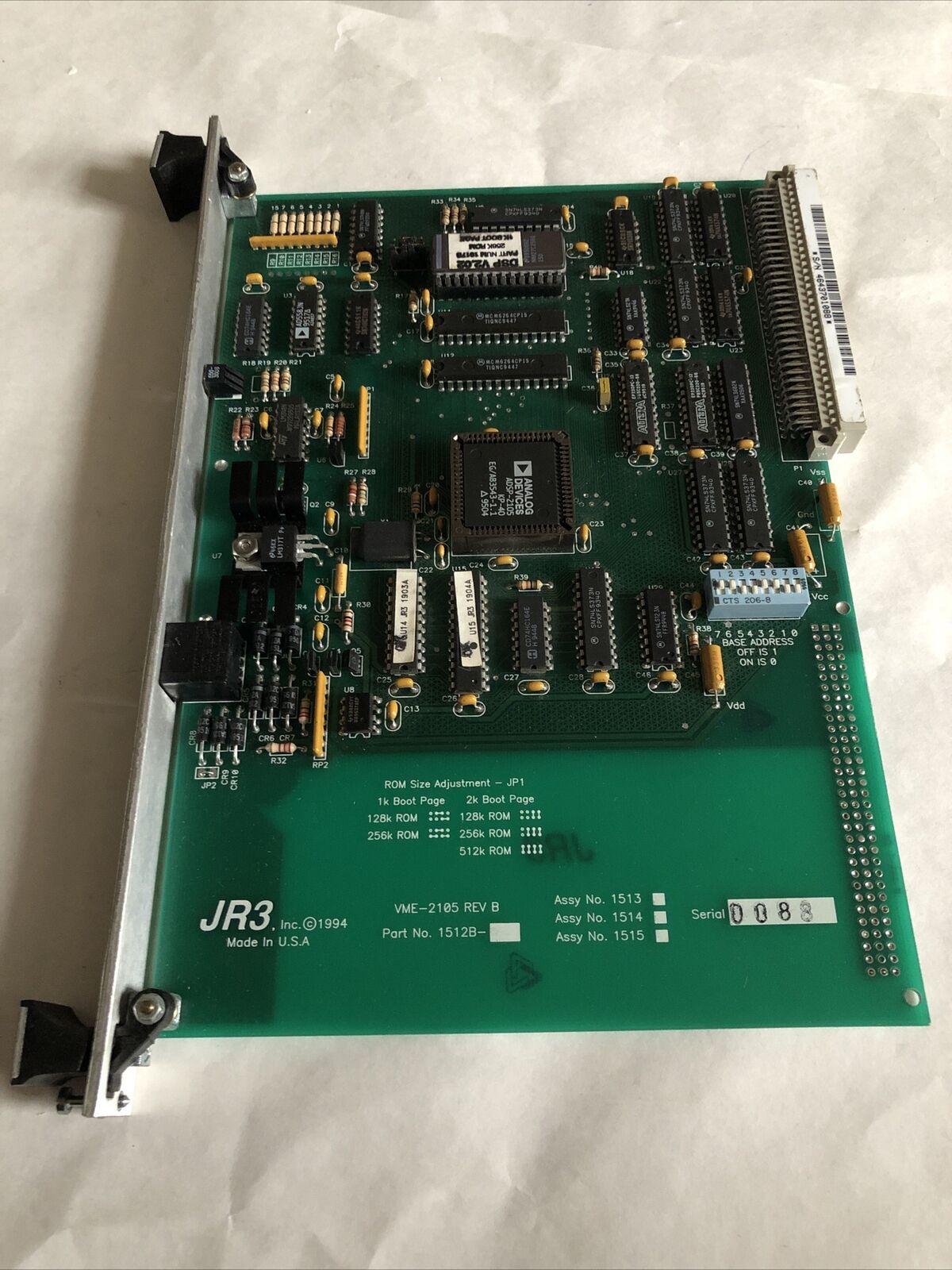 Jr3 Vme-2105 Rev B, 15400-00170,1512B Pc Board ,Fb