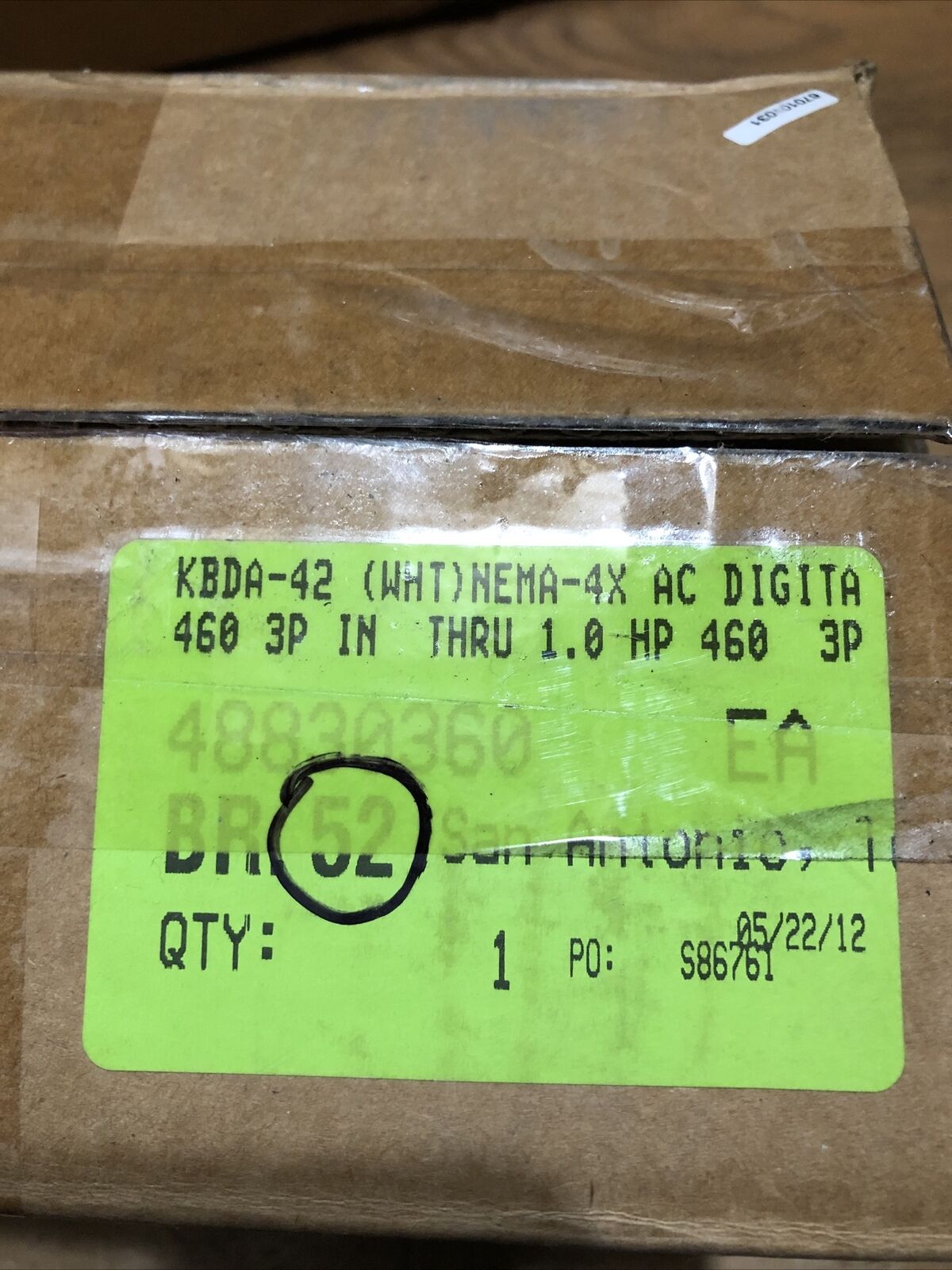 Kb Kbda-42,9764A Ac Motor Speed Control/Adjustable Drive,Genesis Nema 4X/Ip65,Bb