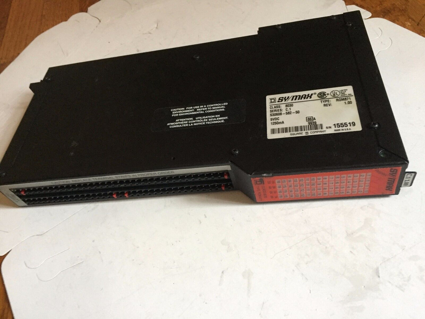 Square-D 8030-Rom-871,Sy/Max C.1,Relay S30608-582-50 Class 8030,Rom871,Eu
