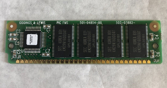 Giddings & Lewis 501-04854-00,502-03882 20 Memory Flash Memory System (8M),Bb
