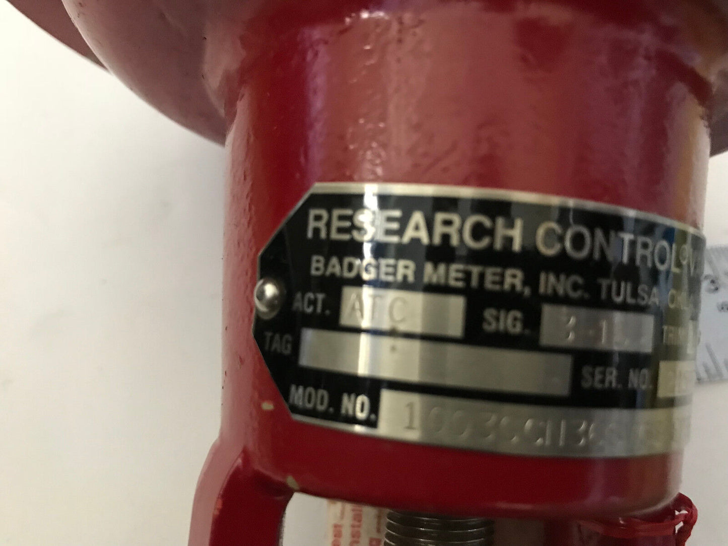 New Badger Meter 1003Gcn36svcsaep36 Research Control Valve,Atc,3-15,Trim A ,Em