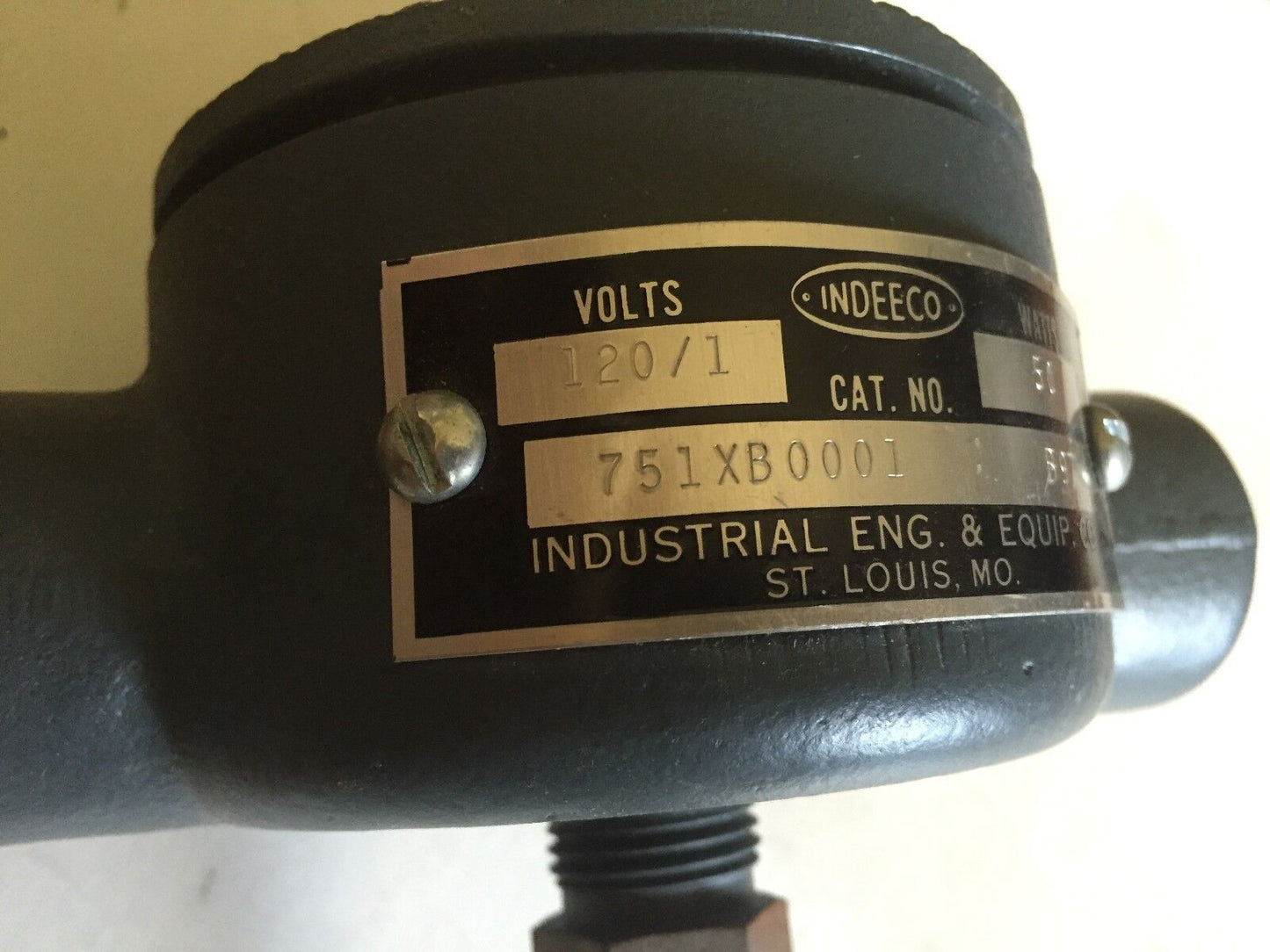 New Indeeco 751Xb0001,120/1 V,50 W Immersion Heater,1/2"Npt,Probe Length: 2",Ba