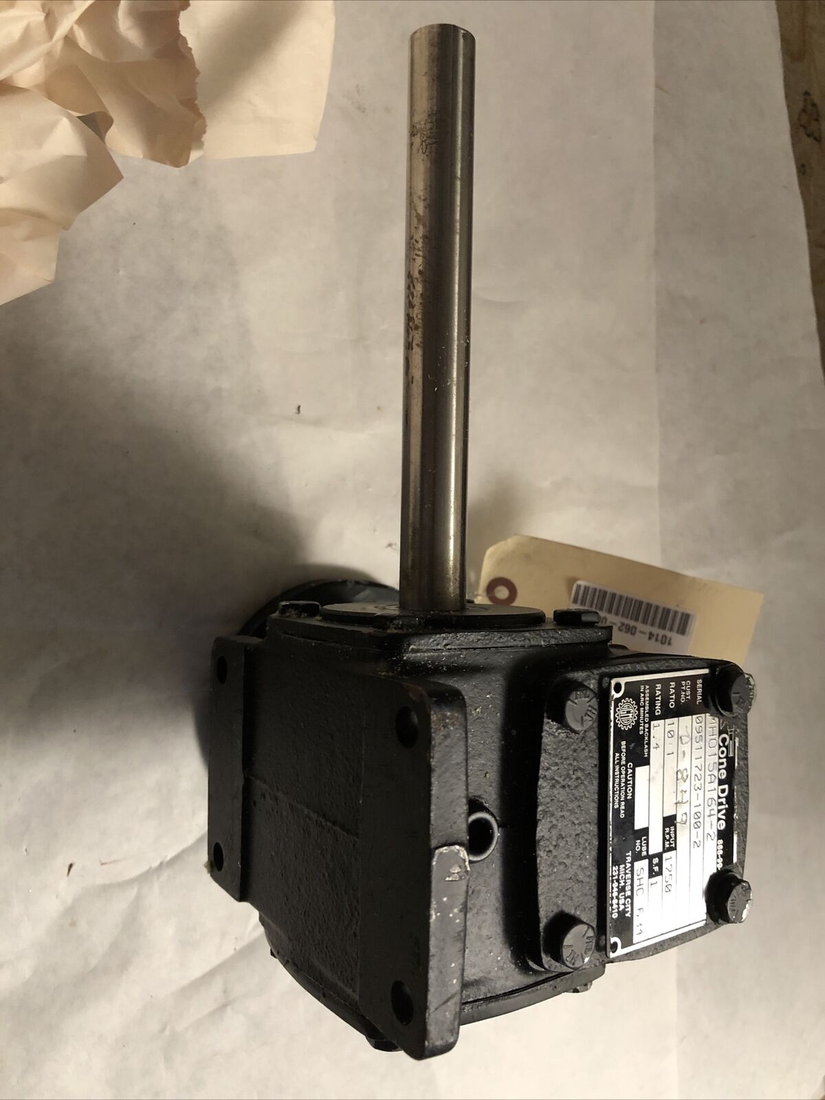 New Conedrive Mh015a164-2 Angle Gear Reducer,10:1 Ratio,D-849,15-M20-48-A,Bw,Tm