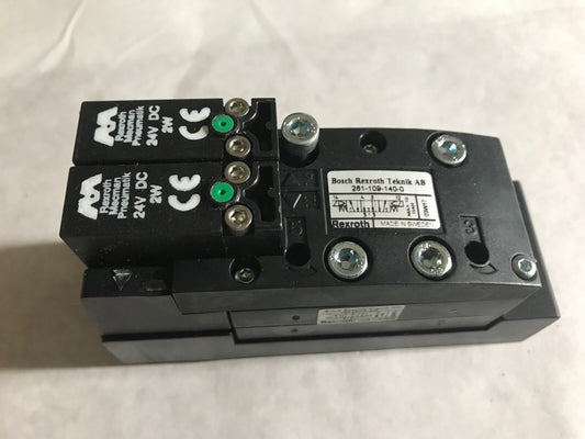 Bosch Rexroth 261-109-140-0 Pneumatic Solenoid Valve 049-384-610-8,281-109-140-0