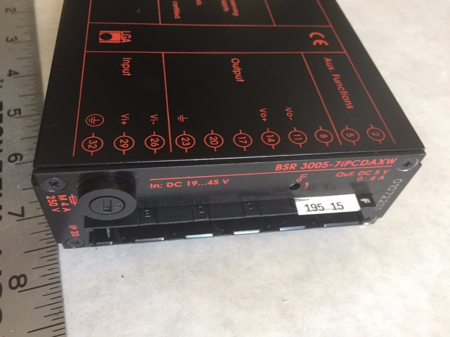 Melcher Sr-30 Dc-Dc Converter Power Supply Sr30 Bsr 3005-7Ipcdaxw,01072207,Ea