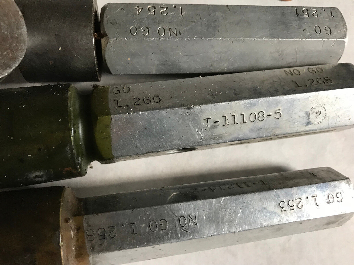 The Pipe Machnery Inspection Gage Go No Go Plug Gauge 1.258,1.260,1.254,1.253,Et