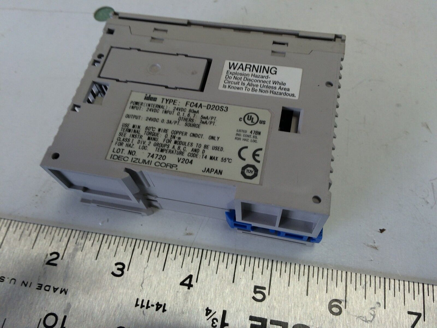 Idec Izumi Fc4a-D20s3 Plc Microsmart Cpu/Processor,Fi