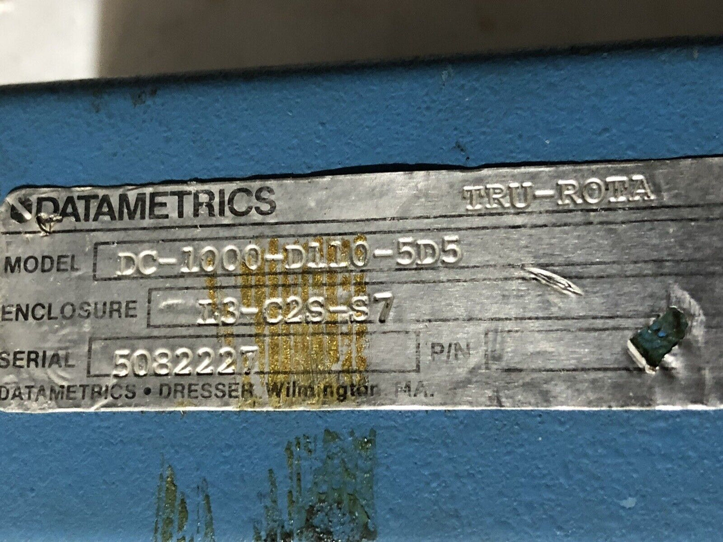 Datametrics Dc-1000-D110-5D5 Tru-Rota Rotary Encoder Ls-C2s-S7,Tn