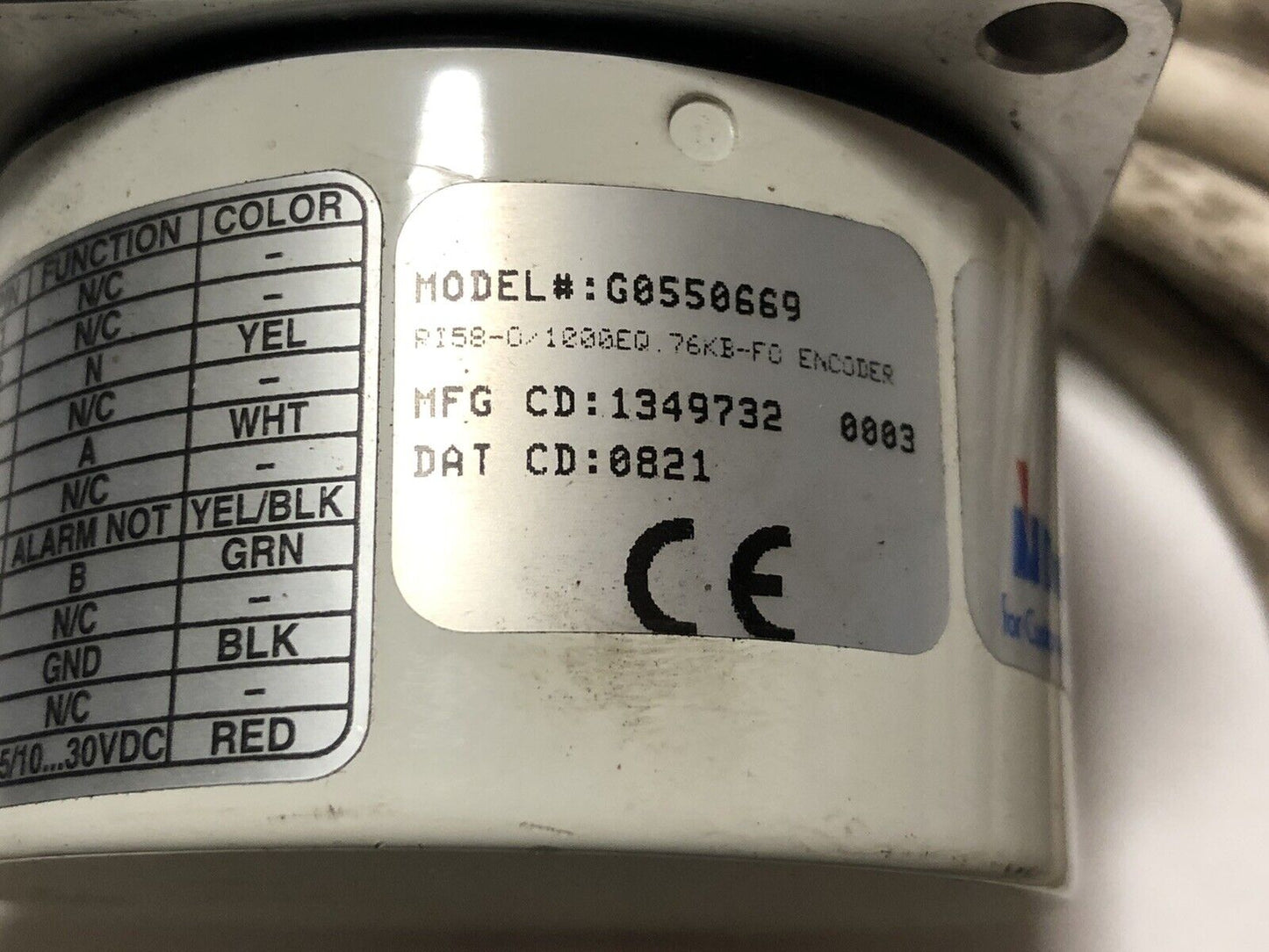 Danaher Controls G0550669 Encoder,Danaher Controls G8550669,Ey