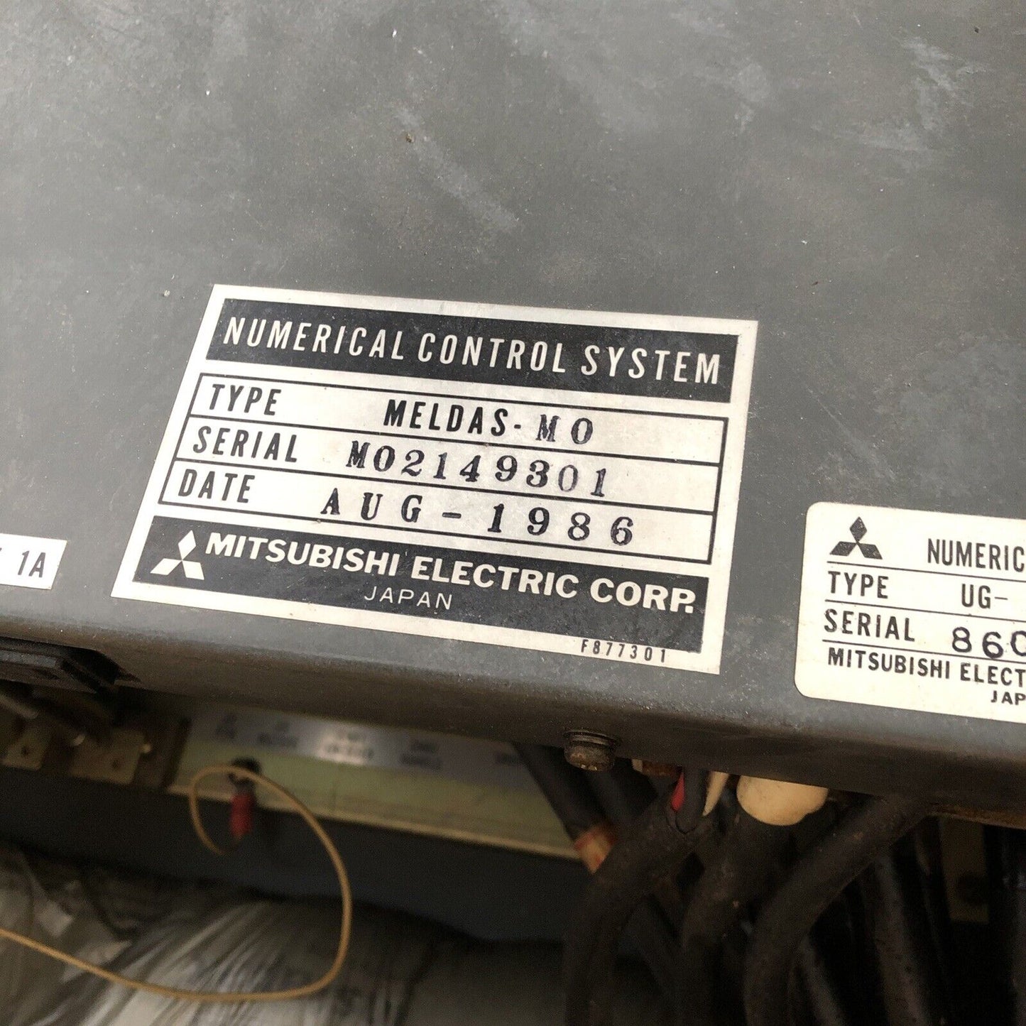 Mitsubishi Meldas-M0,Ug-01C,Meldas-Mo,Ug-O1c Numerical Control System,Be