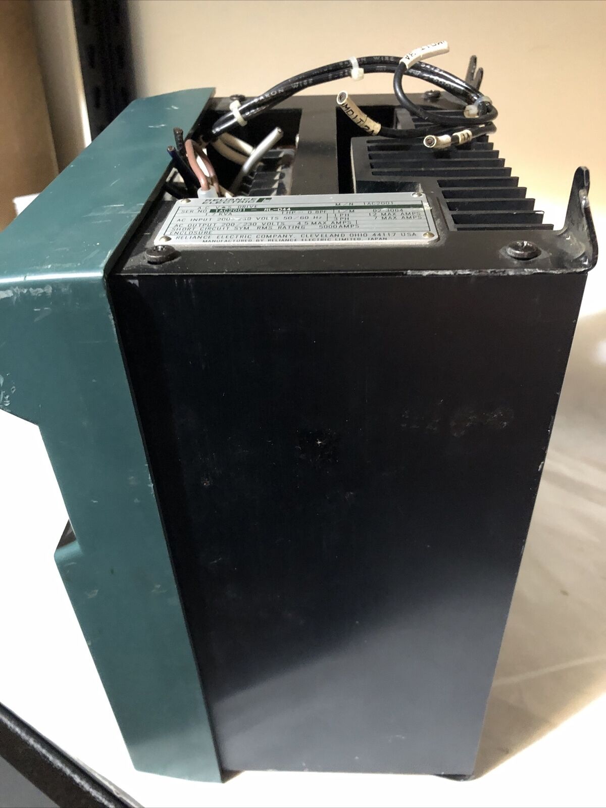 Reliance Electric  Ac Vs Drive  1Hp 1.7Kva 1Ac2001,By