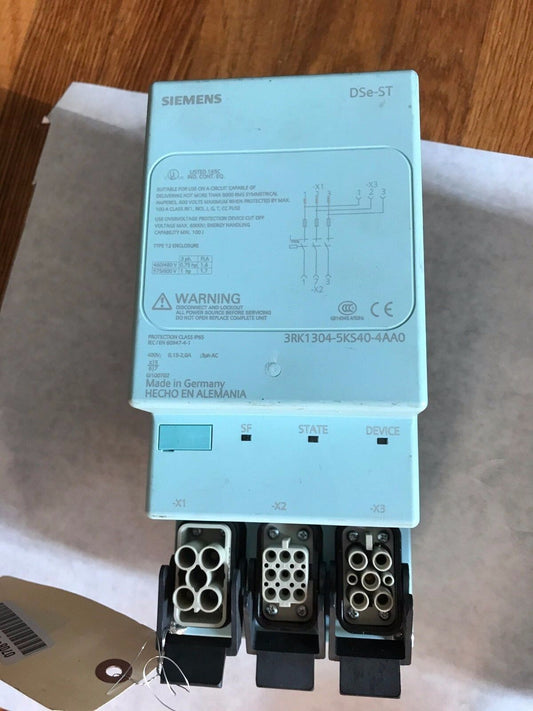 New Siemens 3Rk1304-5Ks40-4Aa0 Motor Starter 3 Phase 400V,  0.15-2A,Dse-St,Bw