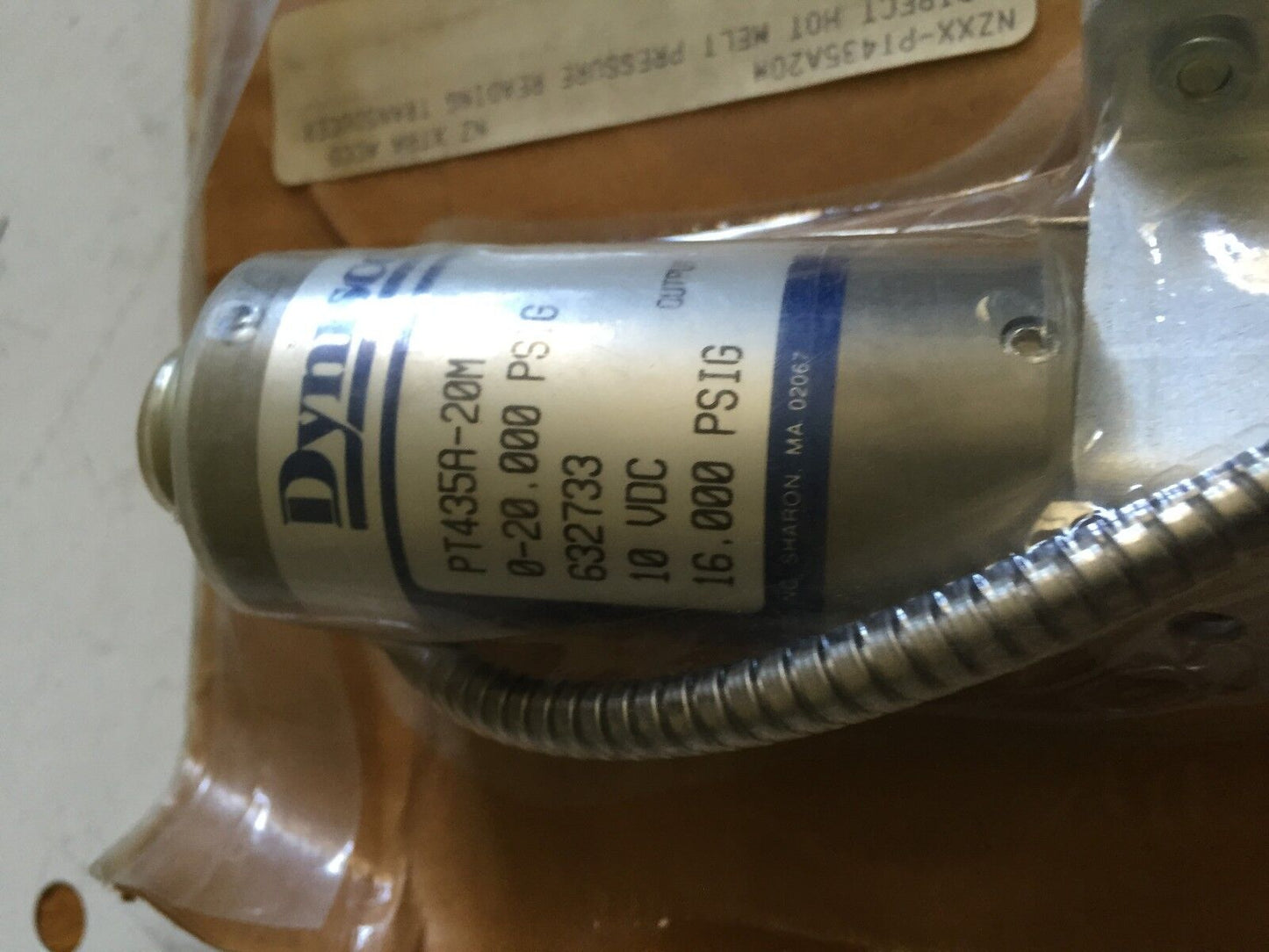 New Dynisco Pt435a-20M, Pt435a20m1018 Pressure Sensor,Pt435a 20M,Br