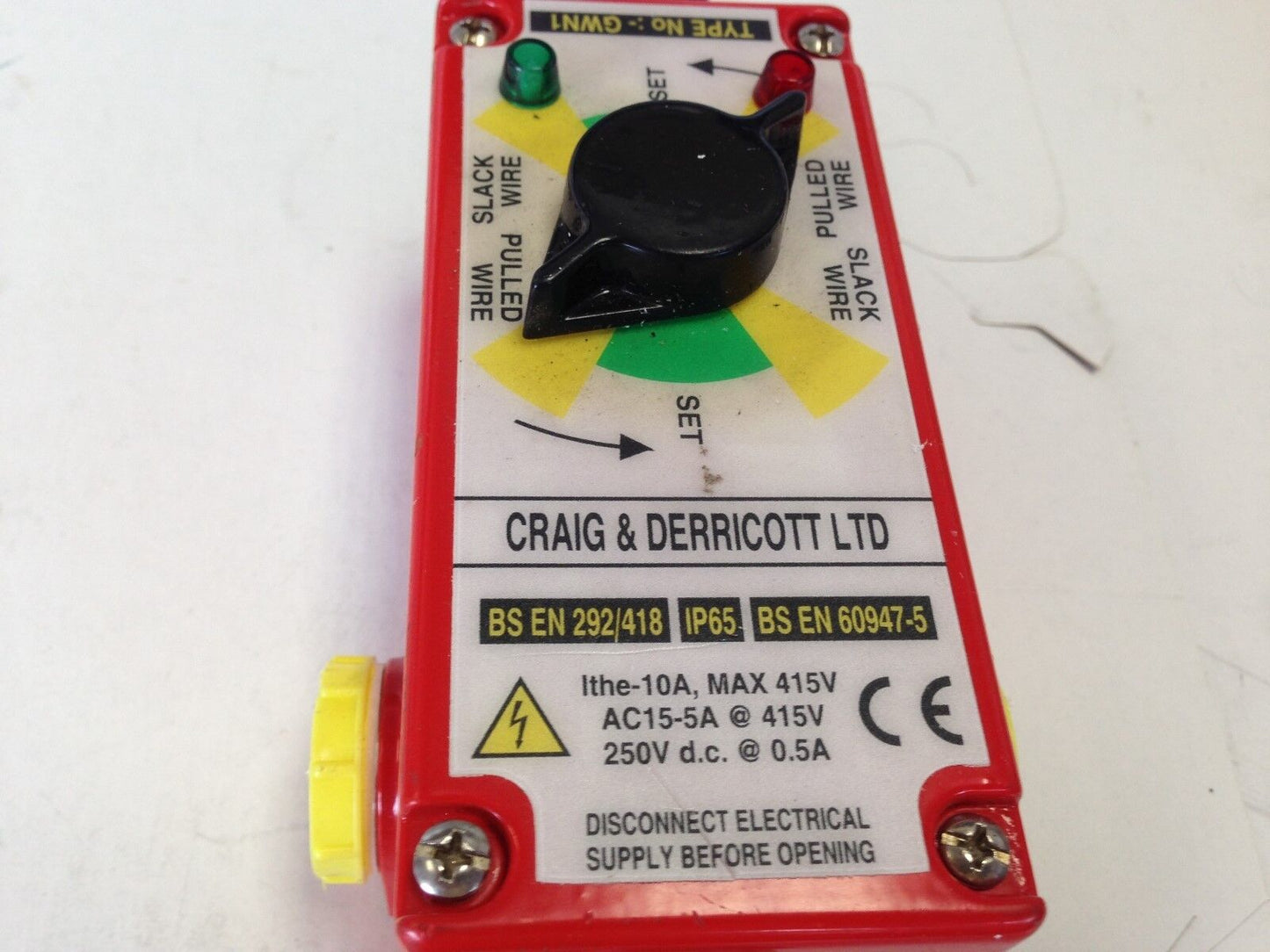 New Control Devices Gwn1 Emergency Stop Pull Switch Gwn1-50-Pw6-12-Il Craig,Fd
