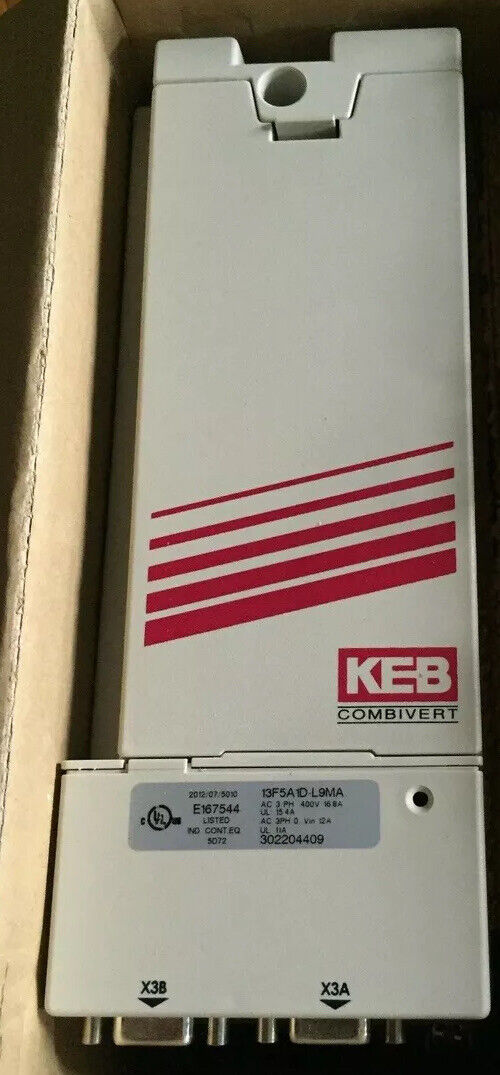 New Keb 13F5a1d-L9ma Combivert F5 Drive Power 8.3Kva Ac 7.5Hp 2/4P ,Dg