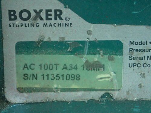 Boxer Ac 100T A34 18Mm Pneumatic Box Stapler,Ism Ac 100T A34,Ee